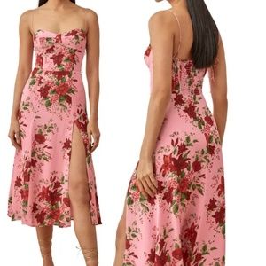 For Sale/Exchange - Reformation Juliette Dress in Valeria (floral pink) - size 2